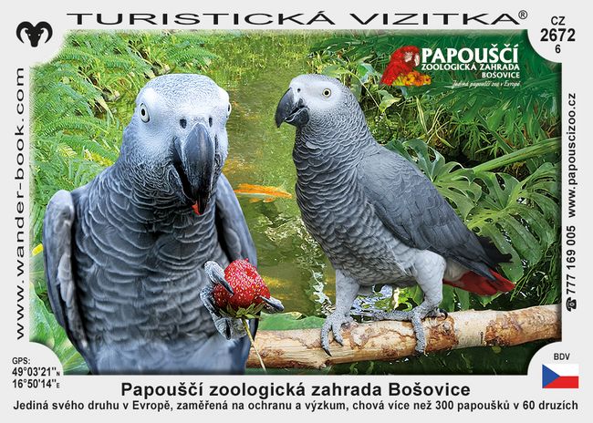 Papouščí zoologická zahrada Bošovice