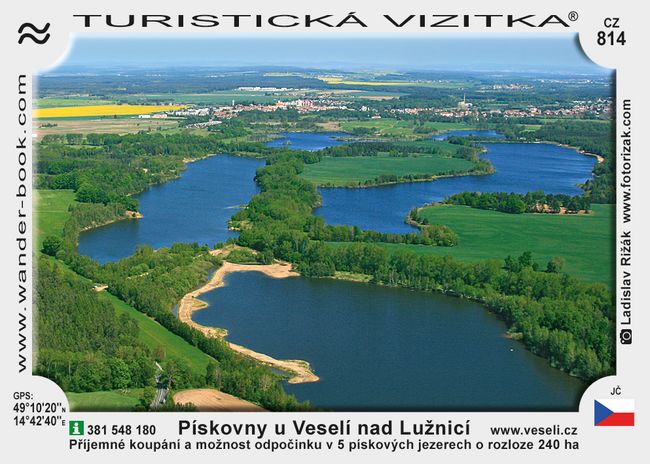 Pískovcová jezera u Veselí nad Lužnicí