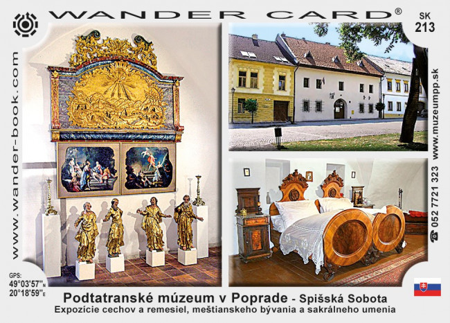 Podtatranské múzeum v Poprade - Spišská Sobota