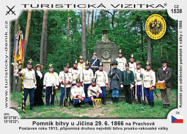 Pomník bitvy u Jičína 29.6.1866 - Prachov