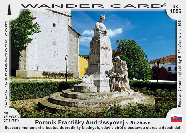 Pomník Františky Andrássyovej v Rožňave