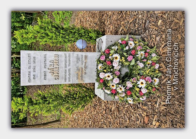 Pomník Járy Cimrmana v Mnichovicích