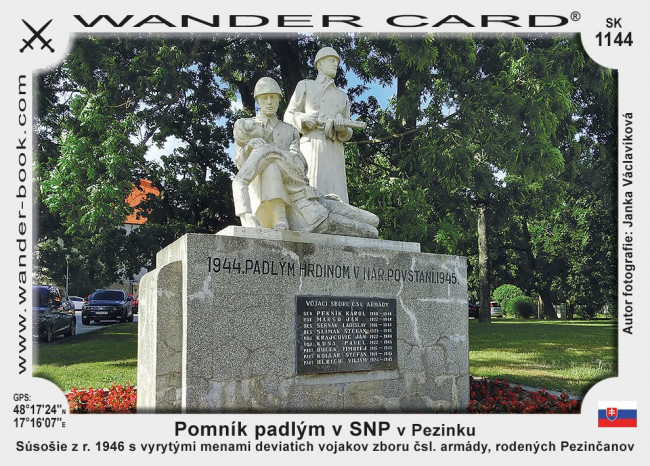 Pomník padlým v SNP v Pezinku