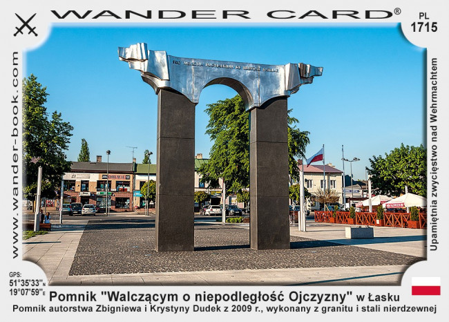 Pomnik "Walczącym o niepodległość Ojczyzny" w Łasku
