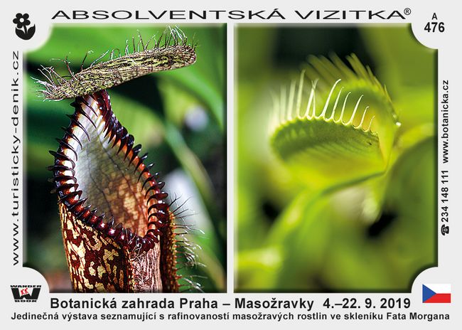Botanická zahrada Praha – Masožravky  4.–22. 9. 2019