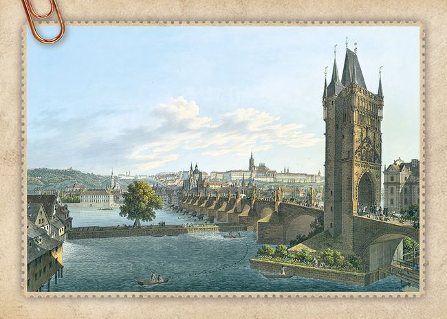 Praha stověžatá, kamenná a zlatá