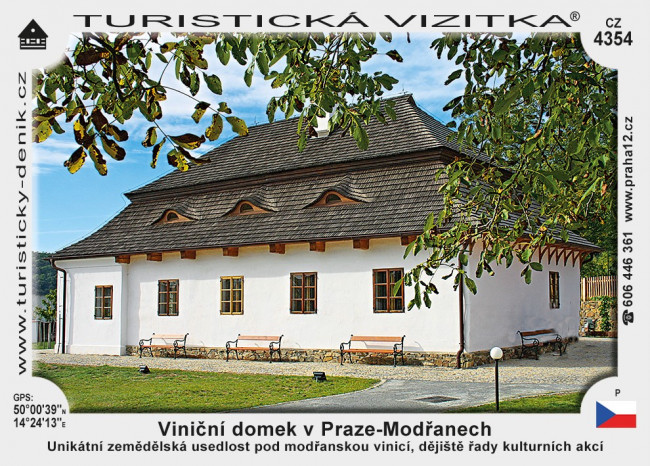 Viniční domek v Praze-Modřanech