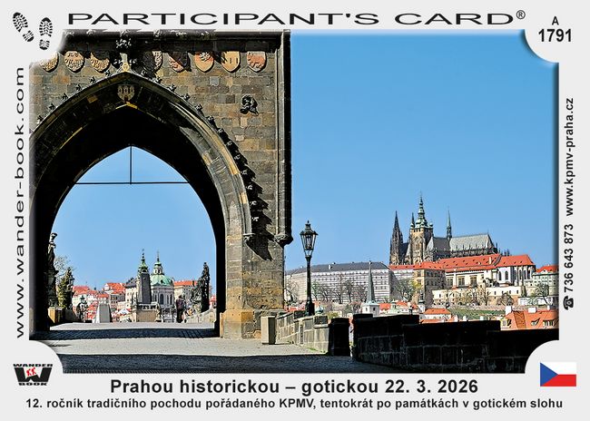 Prahou historickou – gotickou 22. 3. 2026