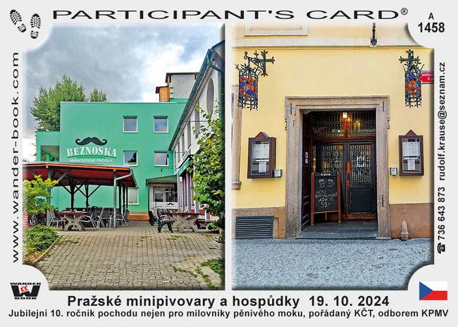 Pražské minipivovary a hospůdky  19. 10. 2024