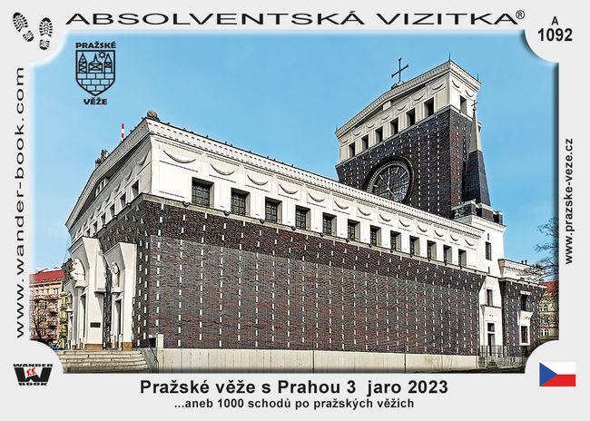 Pražské věže s Prahou 3  jaro 2023