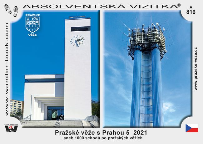 Pražské věže s Prahou 5  2021