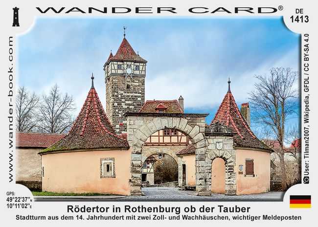 Rödertor in Rothenburg ob der Tauber