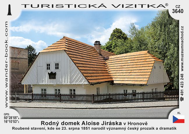 Rodný domek Aloise Jiráska v Hronově