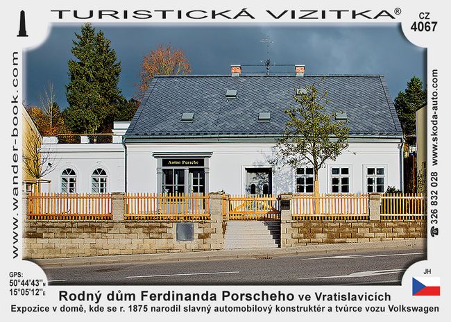 Rodný dům Ferdinanda Porscheho ve Vratislavicích