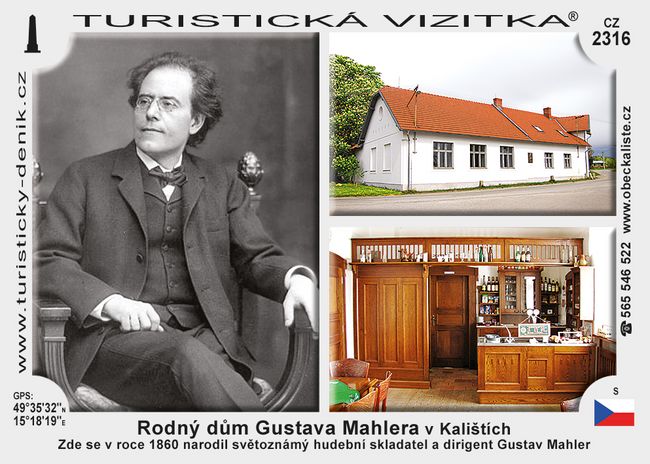 Rodný dům Gustava Mahlera v Kalištích