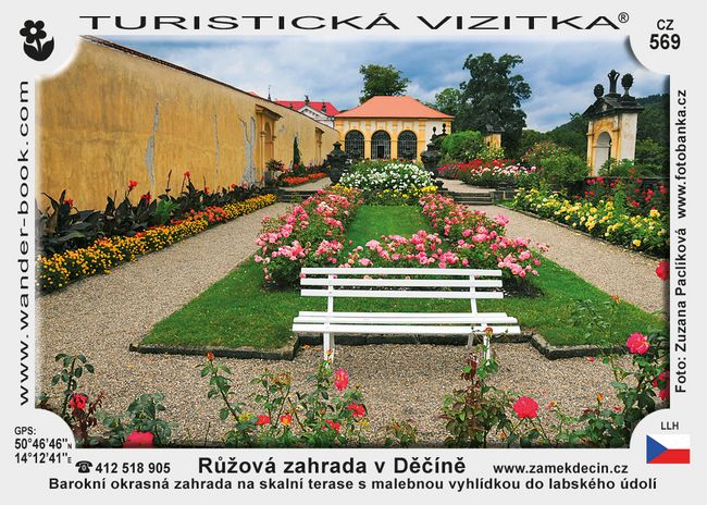 Růžová zahrada v Děčíně
