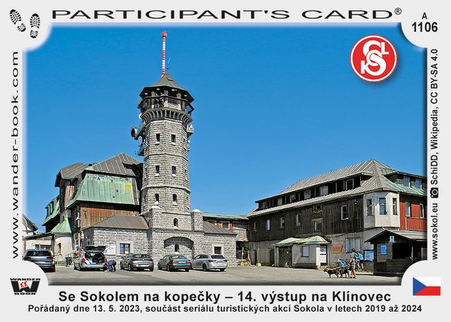Se Sokolem na kopečky – 14. výstup na Klínovec