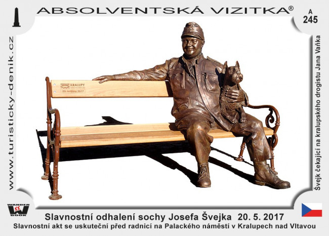 Slavnostní odhalení sochy Josefa Švejka 20. 5. 2017