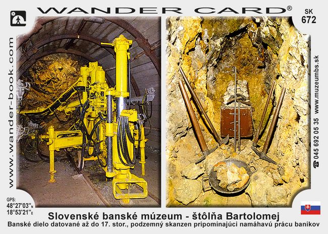 Slovenské banské múzeum – štôlňa Bartolomej