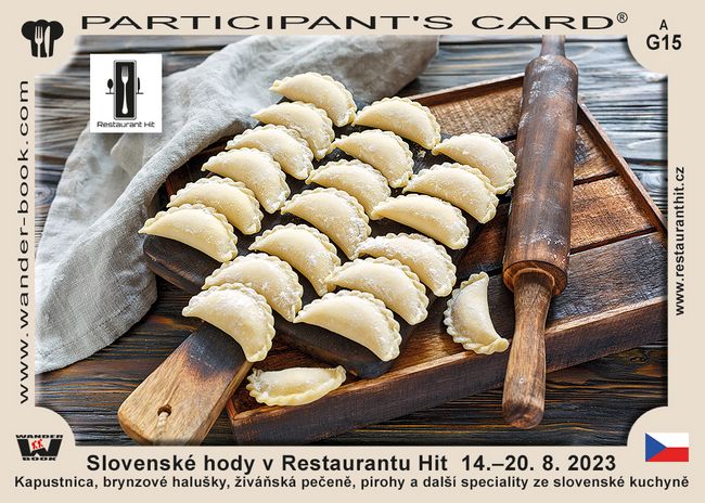 Slovenské hody v Restaurantu Hit  14.–20. 8. 2023