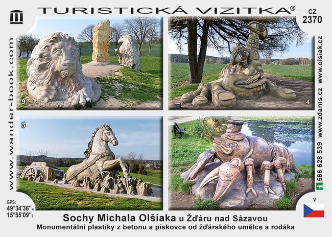 Sochy Michala Olšiaka u Žďáru nad Sázavou