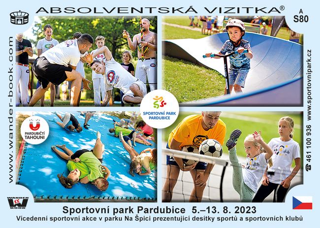 Sportovní park Pardubice  5.–13. 8. 2023