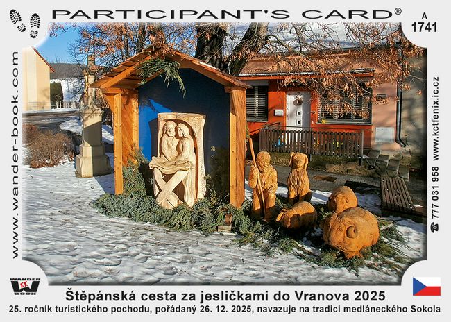 Štěpánská cesta za jesličkami do Vranova 2025