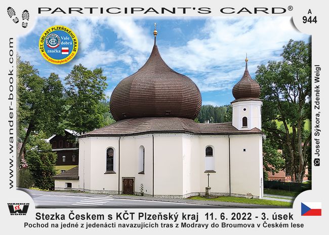 Stezka Českem s KČT Plzeňský kraj  11. 6. 2022 - 3. úsek