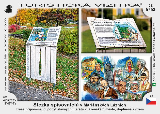Stezka spisovatelů v Mariánských Lázních
