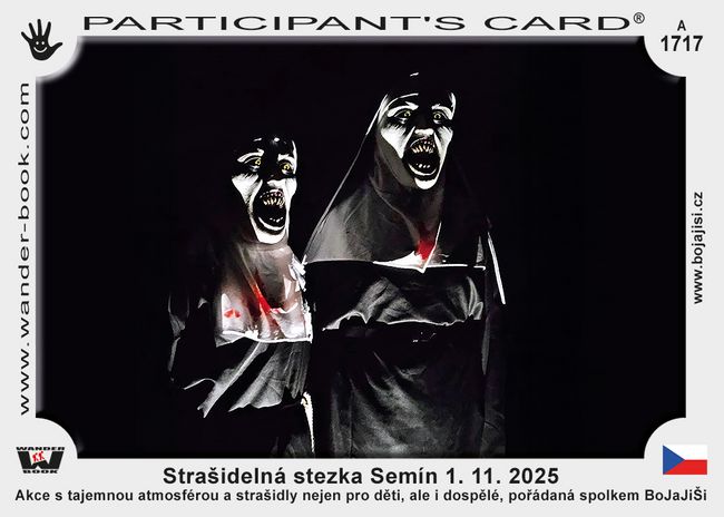 Strašidelná stezka Semín 1. 11. 2025