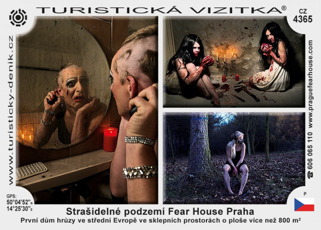 Strašidelné podzemí Fear House Praha