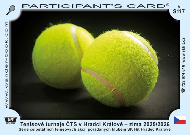 Tenisové turnaje ČTS v Hradci Králové – zima 2025/2026
