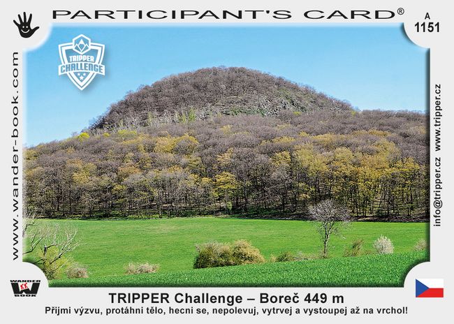 TRIPPER Challenge – Boreč 449 m