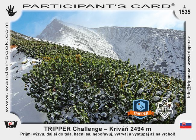 TRIPPER Challenge – Kriváň 2494 m