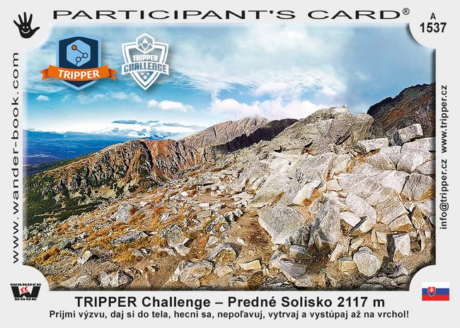 TRIPPER Challenge – Predné Solisko 2117 m