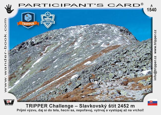 TRIPPER Challenge – Slavkovský štít 2452 m