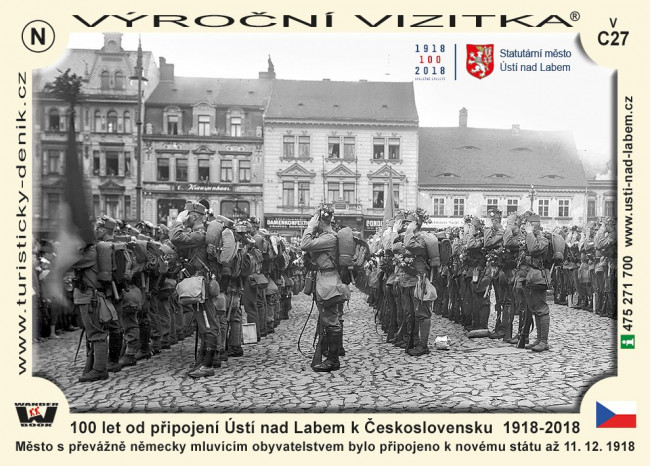 100 let od připojení Ústí nad Labem k Československu  1918–2018