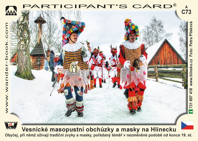Vesnické masopustní obchůzky a masky na Hlinecku