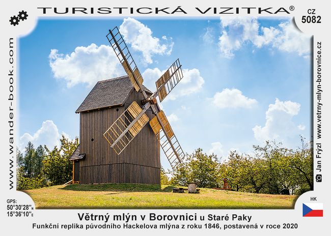 Větrný mlýn v Borovnici u Staré Paky