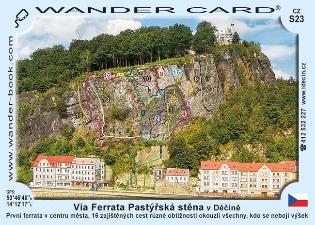 Via Ferrata Pastýřská stěna v Děčíně