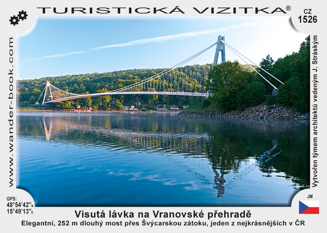 Visutá lávka na Vranovské přehradě
