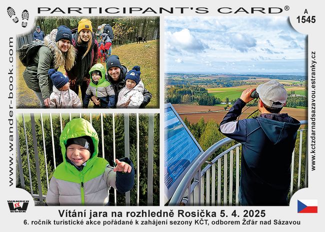 Vítání jara na rozhledně Rosička 5. 4. 2025
