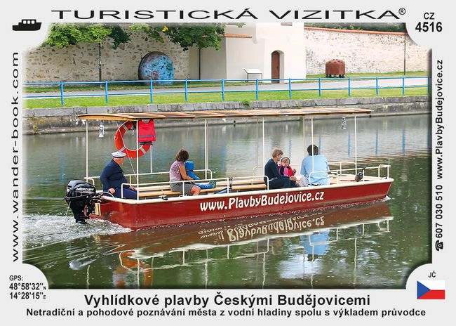 Vyhlídkové plavby Českými Budějovicemi