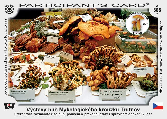 Výstavy hub Mykologického kroužku Trutnov