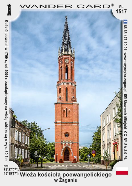 Wieża kościoła poewangelickiego w Żaganiu