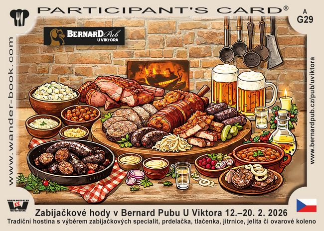 Zabijačkové hody v Bernard Pubu U Viktora 12.–20. 2. 2026