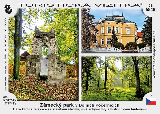 Zámecký park v Dolních Počernicích