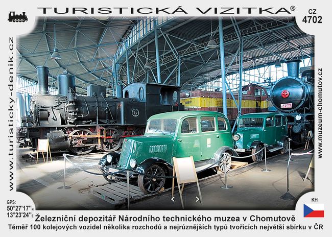 Železniční depozitář Národního technického muzea v Chomutově