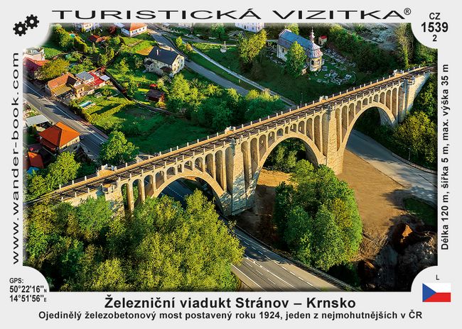 Železniční viadukt Stránov - Krnsko