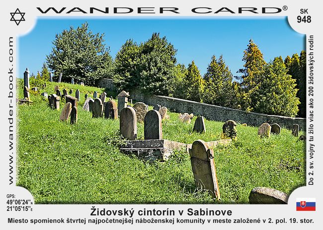 Židovský cintorín v Sabinově